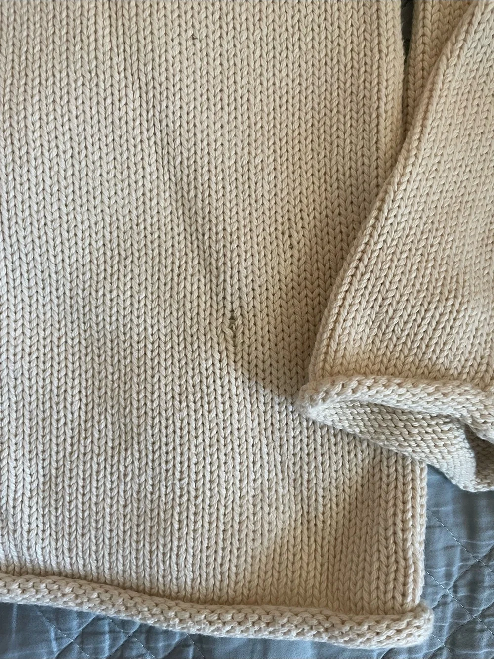 J. CREW 1988 RollneckT™ sweater in cotton in Mountain White Size XS $98 BW186